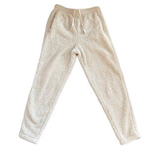 Skims Women's Bone Joggers Pants High Rise Elastic Waist Zipper Pockets M New